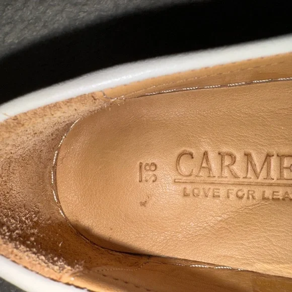 Women's Cream Platform Loafers with Gold Horsebit Detail - Picture 5 of 6